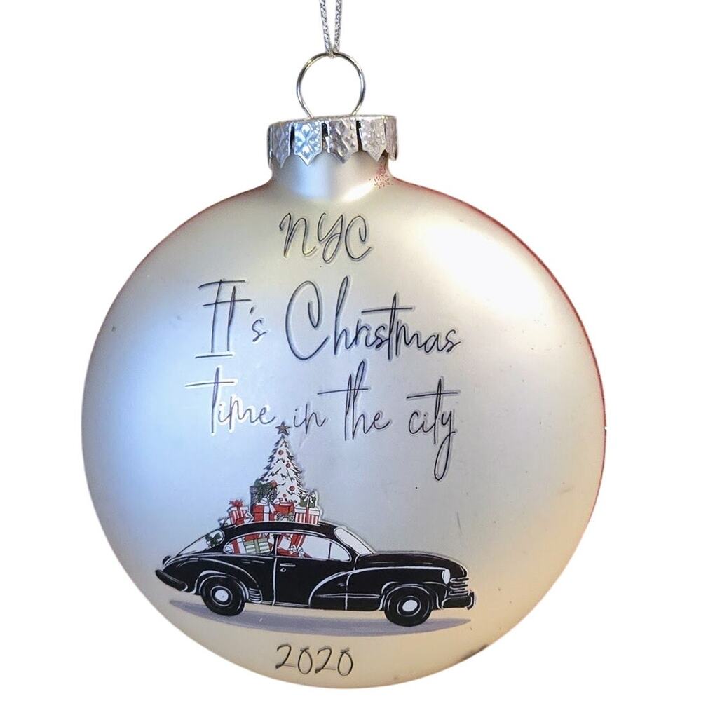 Holiday Lane NYC Glass Ornament, Macy's, "It's Christmas Time in the City 2020